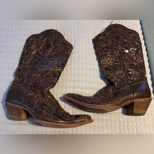 Brown Western Leather Boots